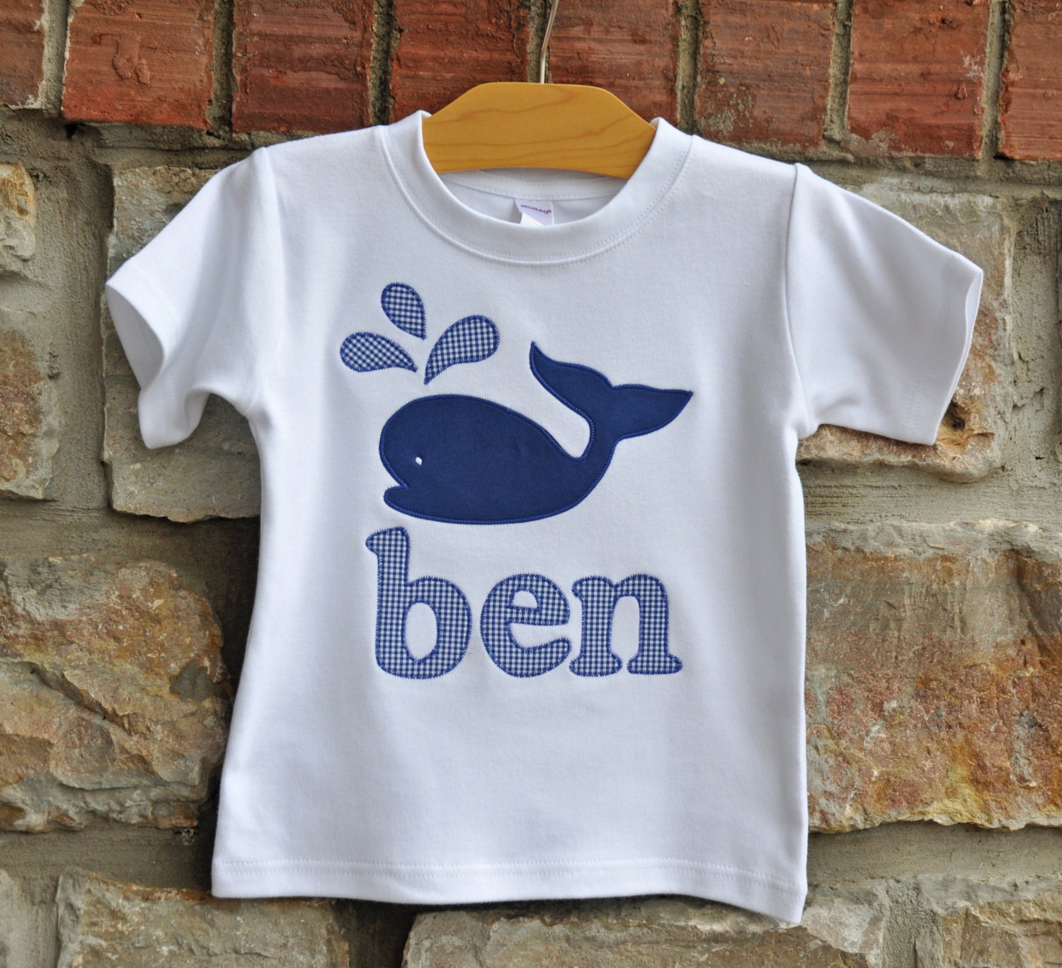 WONDERFUL WHALE - Personalized Monogram Boys Tee - Size 12m-6years  -Julianne Originals