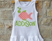 FISHY FISHY -  Monogram Custom Monogram Dress or Pool Coverup  - Julianne Originals