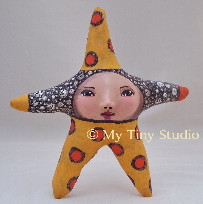 Lucky Star Light Orange and Dark Orange with Brown eyes