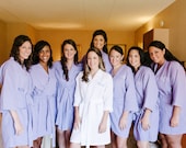Bridesmaid Robes Set of 8 personalized waffle weaved robes...