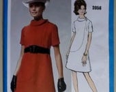 1060's Vogue Americana  Bill Blass  Misses Dress 2056 Pattern, Size 8, Bust 31 1/2,
