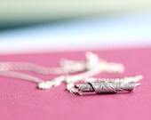 silver necklace, fine silver bead, sterling silver, aida