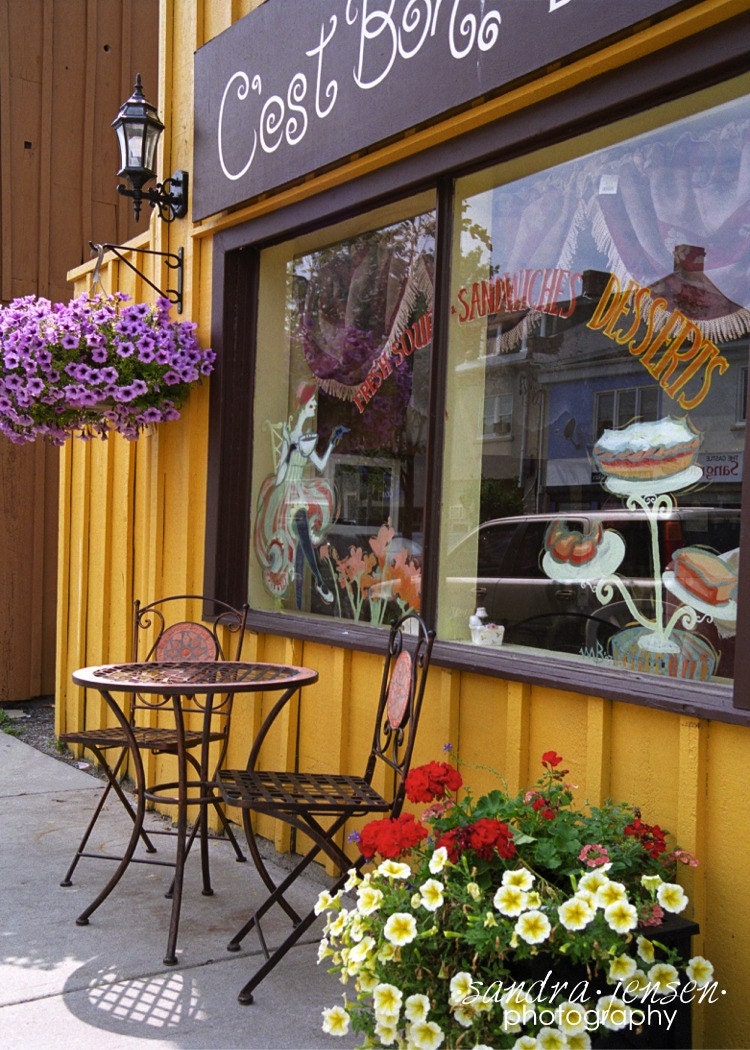 8x10" Print/Photo - "C'est Bon Cafe" - Elora, Ontario, Canada