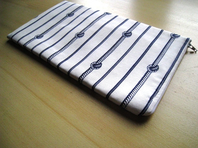 Nautical - Apple Wireless Keyboard Sleeve - Padded and Zipper Closure