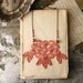lace necklace - THEODOSIA - nectarine- statement necklace