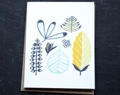 Blue Leaf Collection Notecard