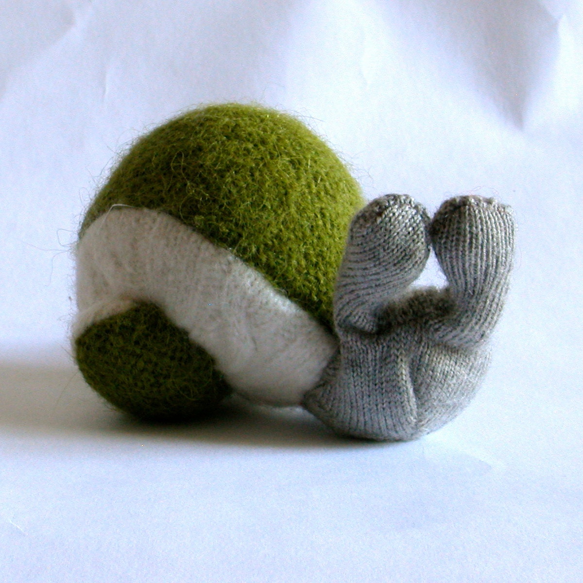 Mossy Green Wool & Alpaca Escargot