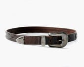 Dark Brown Leather Belt