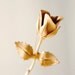 everlasting rose - GOLDEN flower - vintage boutonniere/pin, wedding, groomsmen buttonhole