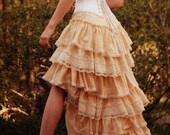 Antique Inspired Wedding Dress- Silk Slip Dress with custom corset- Altenative wedding gown- High low