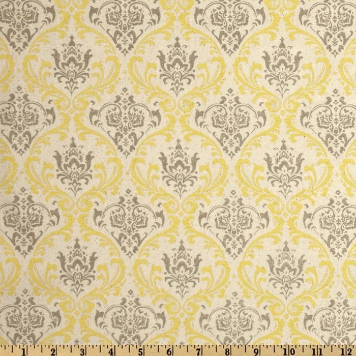 Bridesmaid Clutch / SALE and FREE SHIPPING / Foldover Clutch / Madison Premier Prints / Gift Idea / Sunny (Yellow), Grey  & Natural