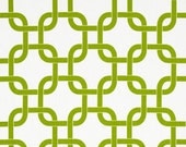 Bridesmaid Clutch / SALE and FREE SHIPPING / Fold Over Envelope Clutch / Premier Prints - Gotcha in White & Chartreuse /Gift Idea