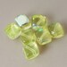 10mm Jonquil  AB Diagonal hole beads. Czech glass (10) GB937 Margarita MIxer