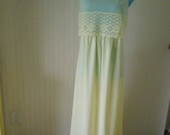 SALE-SALE Vintage Hen'son Hickernick Light Yellow Nightgown--New-Never Worn