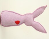 Bunny Rabbit, Toy, Sweater Felted, Pink, Lilac, Cashmere, Wool. 15