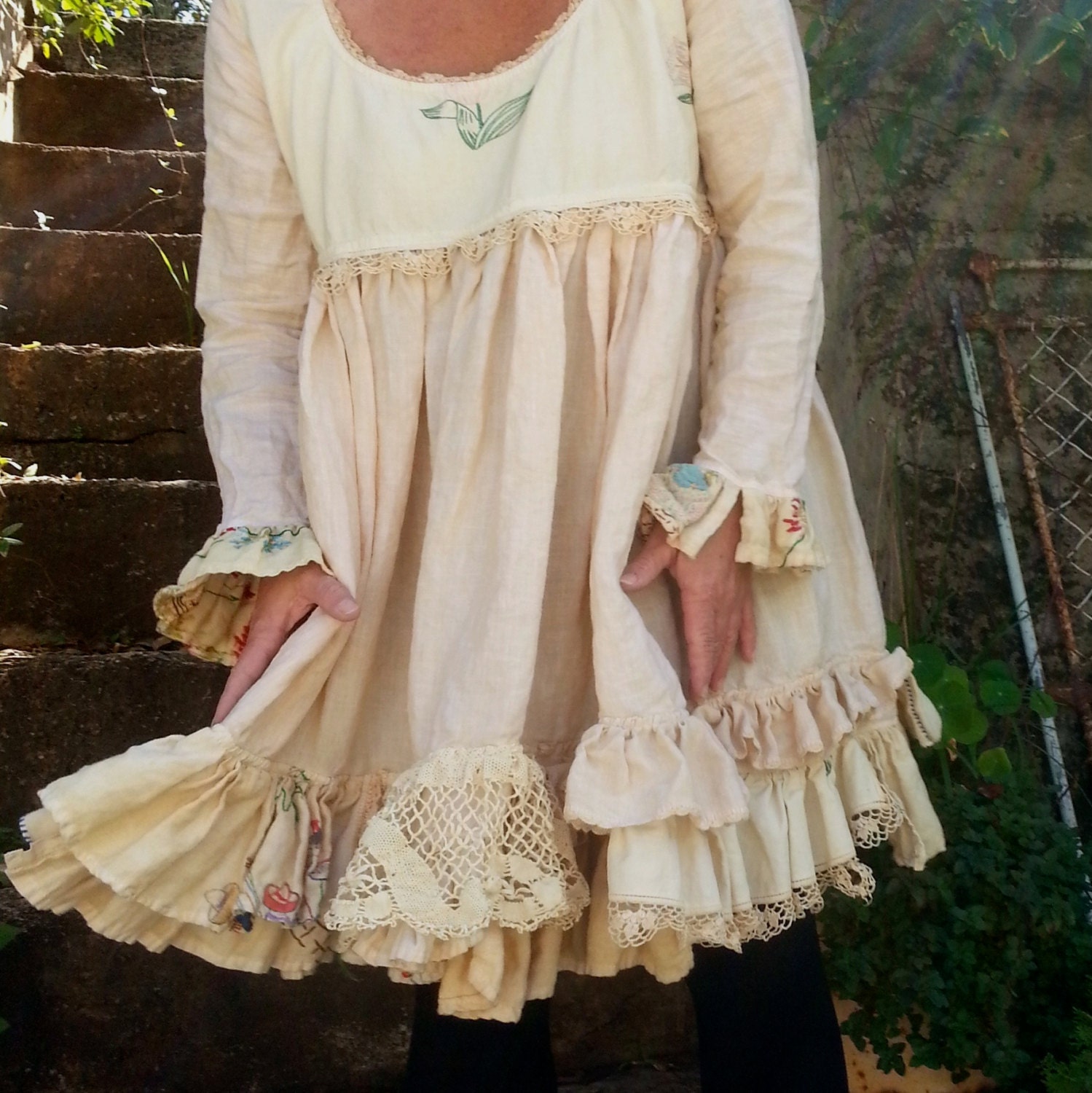 Vintage Style Prairie Dress Made to Order