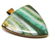 Tidal Pool Collection - Carribbean Blues Polymer Clay Pendant