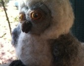 Needle Felted Fluffy Owlet Made to Order