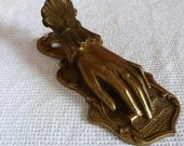Victorian Era Glo-Mar Artworks Brass deocrative Hand Clip