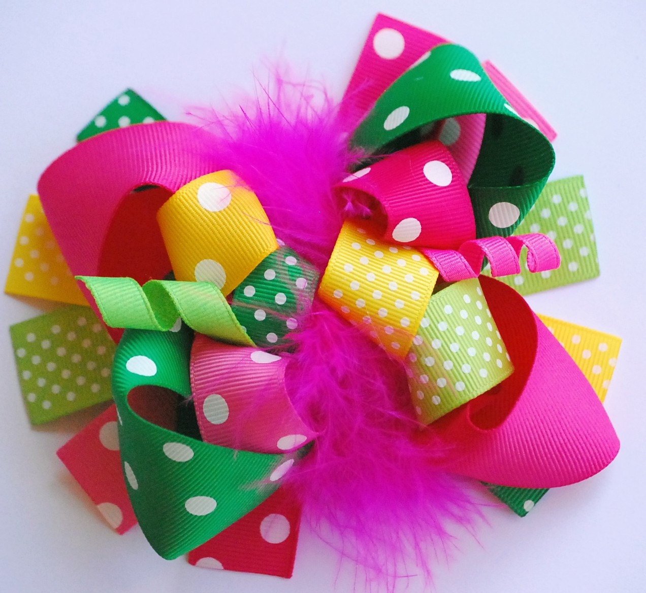 boutique FUNKY fun ISLAND lily BRIGHTS hair bow clip