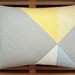 Geometric Modern Lumbar Pillow - Silver Pinwheel