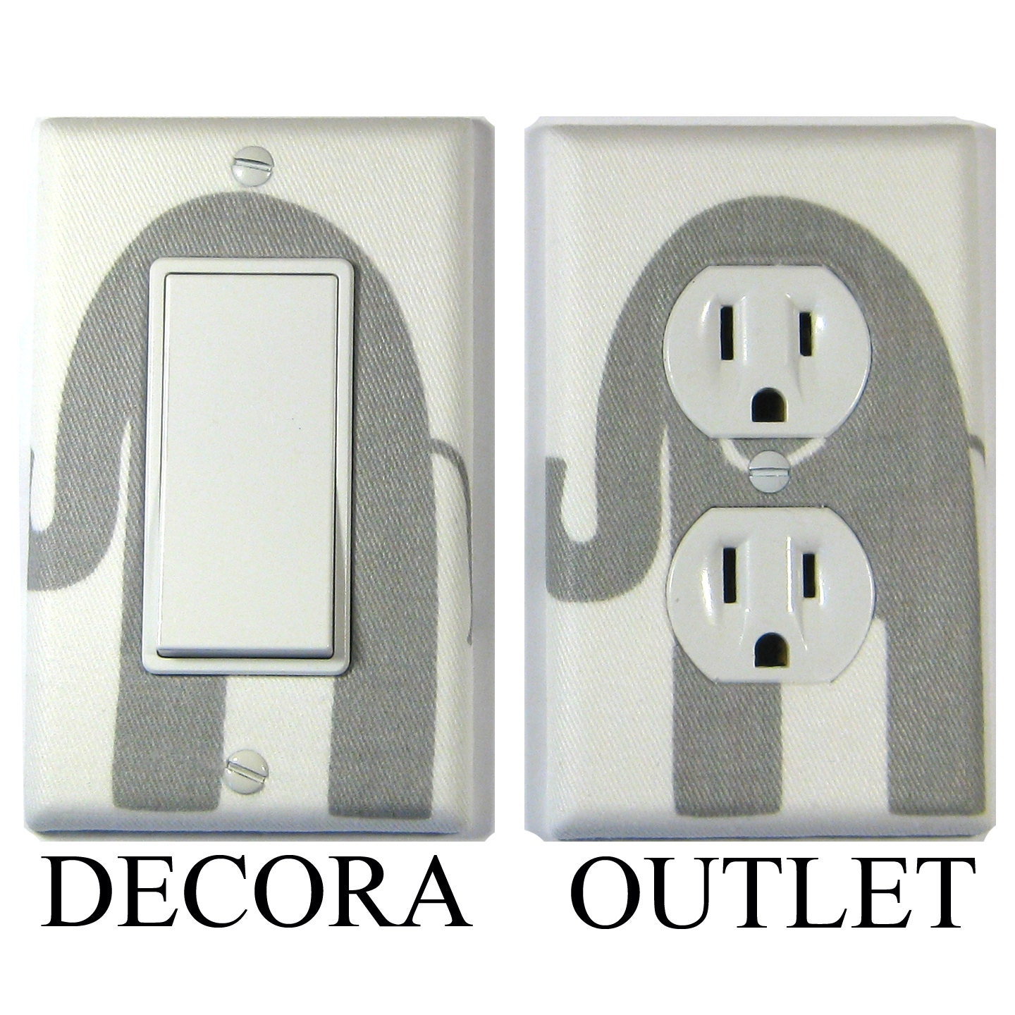 Gray Elephant Nursery Decor Light Switch Cover Switchplate Switch Plate Premier Prints Ele Decoration titanium home decor