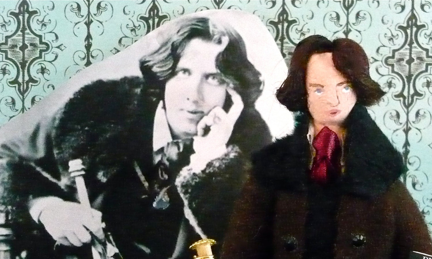 Oscar Wilde Doll Miniature Art Collectible Author of Dorian Gray