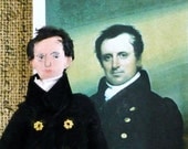 James Fenimore Cooper Doll Miniature Art Collectible