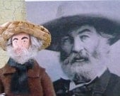 Walt Whitman Poetry Miniature Leaves of Grass Art Doll Collectible