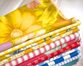 12 Large Primary Colors, Red, Yellow and Blue Cloth Napkins by Dot and Army