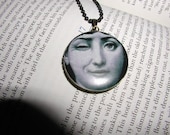 Here's Looking at You Locket Necklace, Picture Locket,  Fornasetti Face