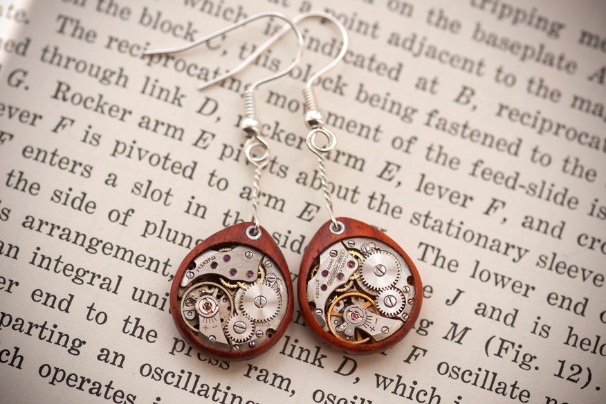 Steampunk Clockwork Earrings