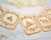 Horse Banner Garland Vintage Style Decoration Baby Shower Birthday Party