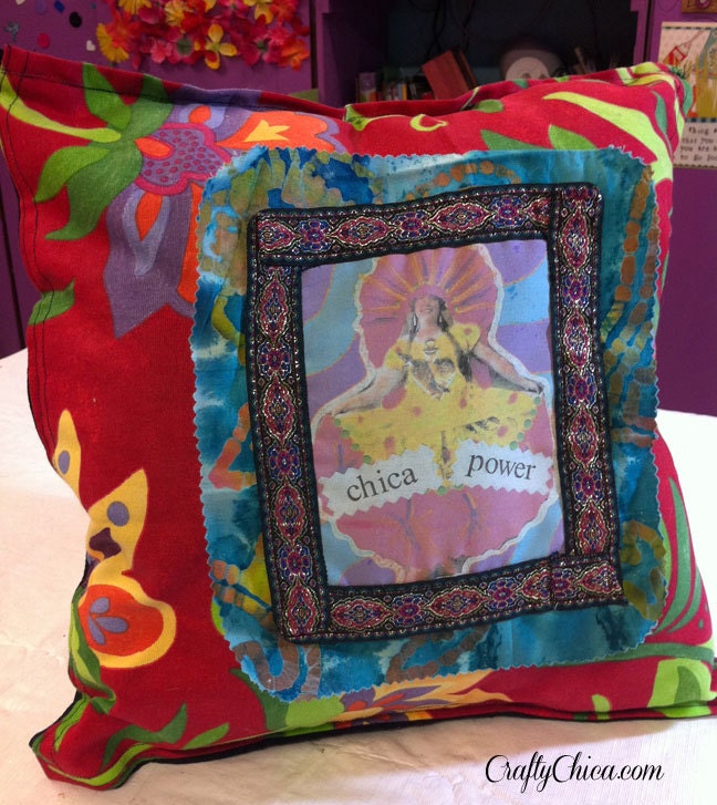 Crafty Chica Pillow: Chica Power