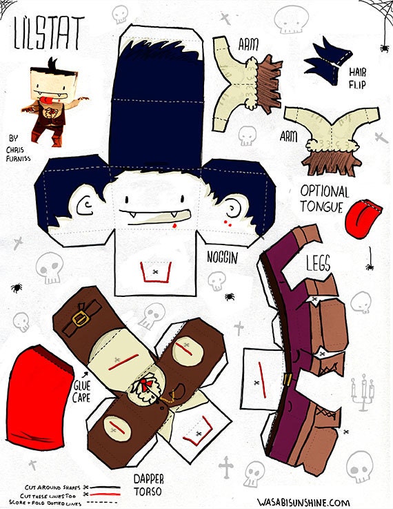 Lil'Stat - Papercraft print