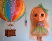 grapes of wrath vintage dress and bow set for blythe