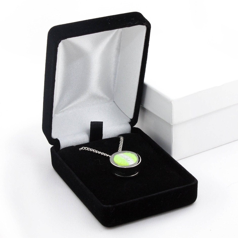 Tennis Ball Pendant and Necklace - Made from a Real Tennis Ball