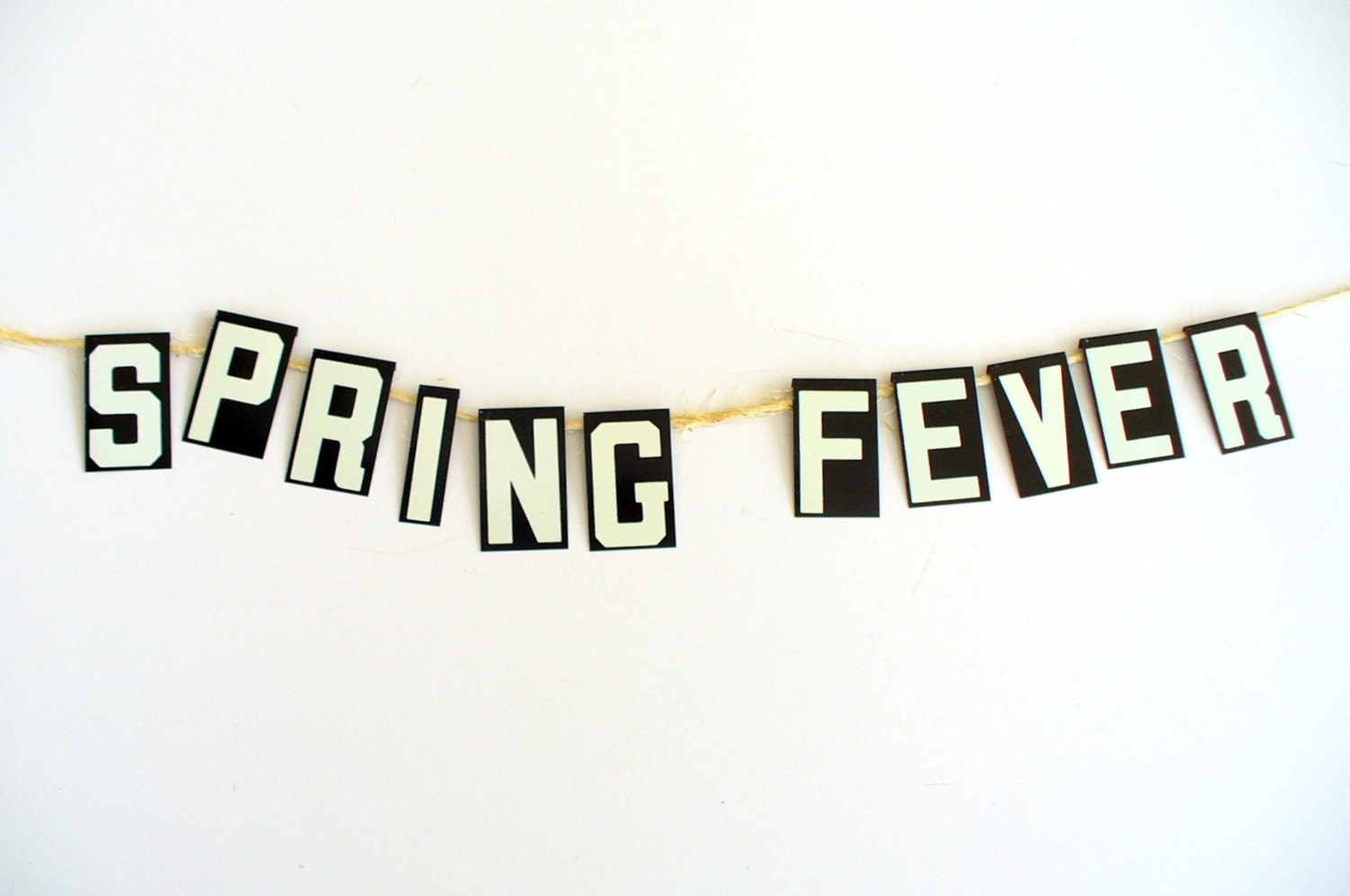 Vintage Sign Metal Letter Banner Garland Spring Decoration