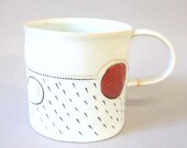SPRING CLEARANCE SALE - porcelain cup with translucent bottom