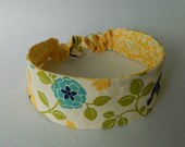 2-in-1 Reversible Headband- Flowers and Hummingbirds