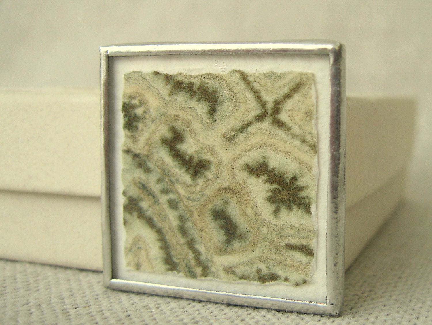 spring sale - original watercolor brooch