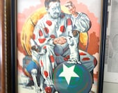 Vintage Paint By Number Norman Rockwell Clown Painting