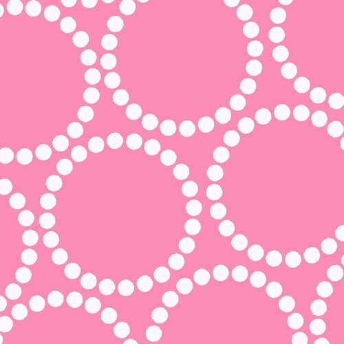 Pearl Bracelet in Candy Pink--1 yard--Lizzy House--Andover Fabrics