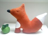Sweet Woodland Fox Plush, Russet Colour Fleece Soft Toy for Loving