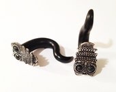 0g 00g 7/16" 1/2" Polymer Clay Owl Gauges Stretchers Plugs Piercing Earrings