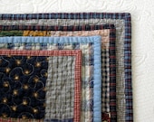 farmhouse / homespun nap quilt.....62" x 56".....echo quilt no. 32 ..... ready to ship