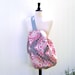 Pink and Grey Gym Bag Upright Duffle for hanging in narrow gym lockers - Made to Order in your fabric choice