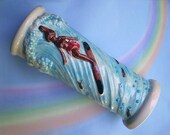 Vintage 50s Surfer Girl Tiki Tumbler Otagiri Japan