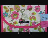 Mystic Flowers Diaper and Wipes Case Holder Clutch