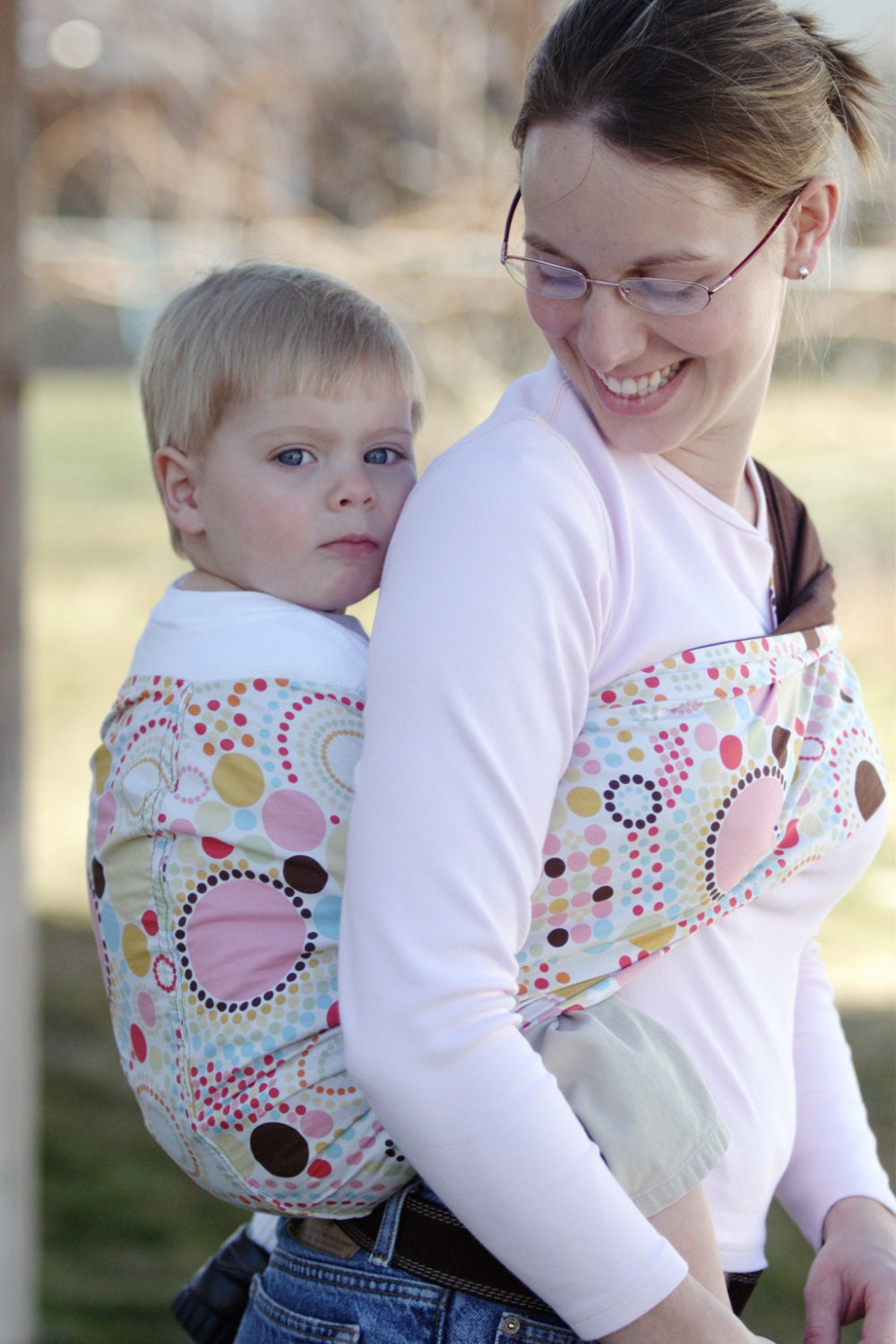 Lucky Baby Dots Sling Reversible with Pocket - Free Shipping
